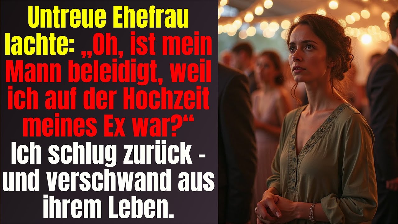Meine Frau ging zur Hochzeit ihres Ex und lachte – also verschwand ich spurlos
