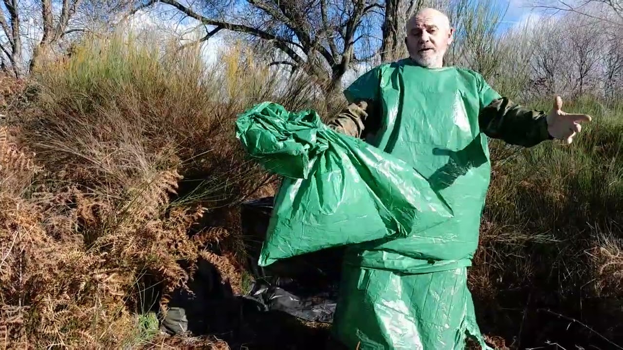 SOBREVIVIR. Bolsa basura, para refugio y mas. 