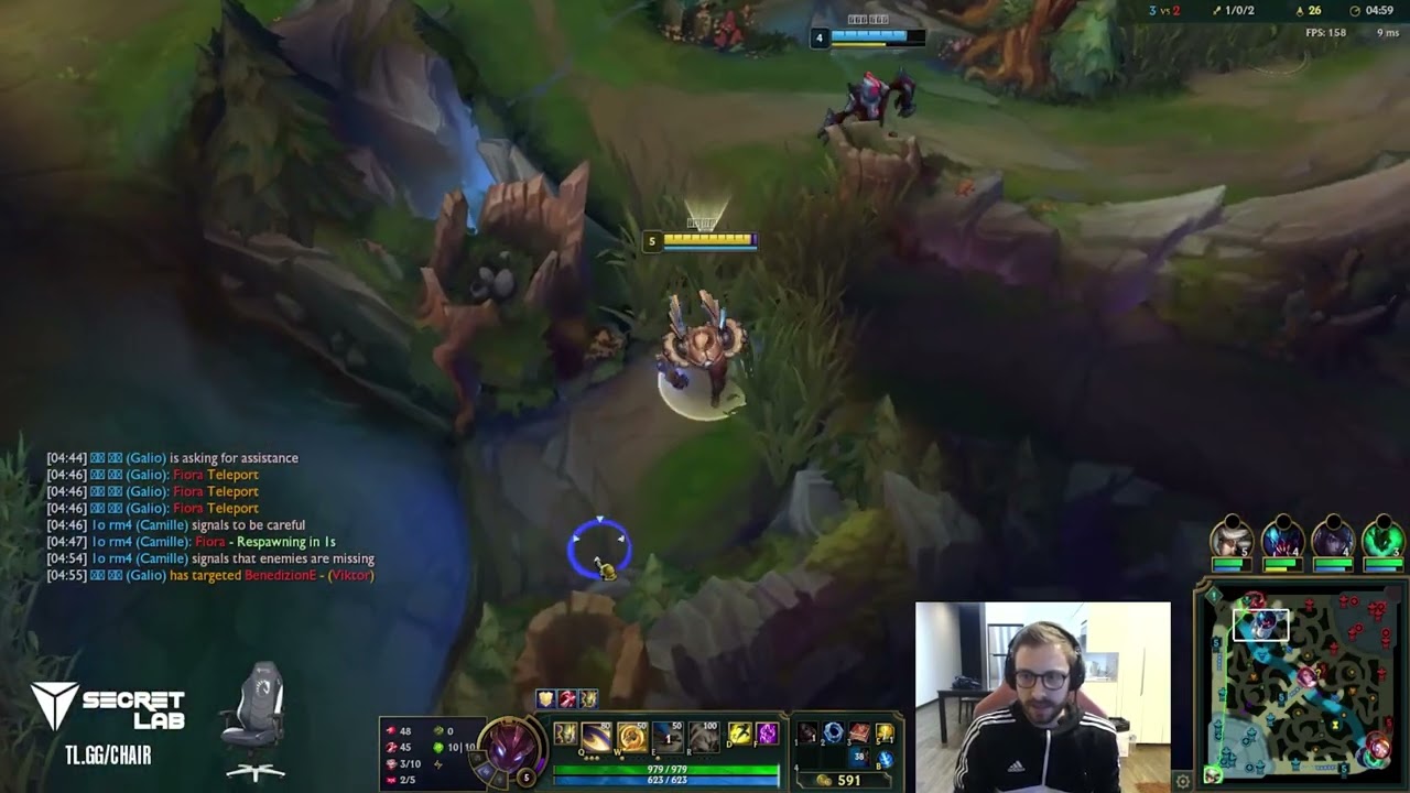 TL Bjergsen god tier countergank into malding bjergsen