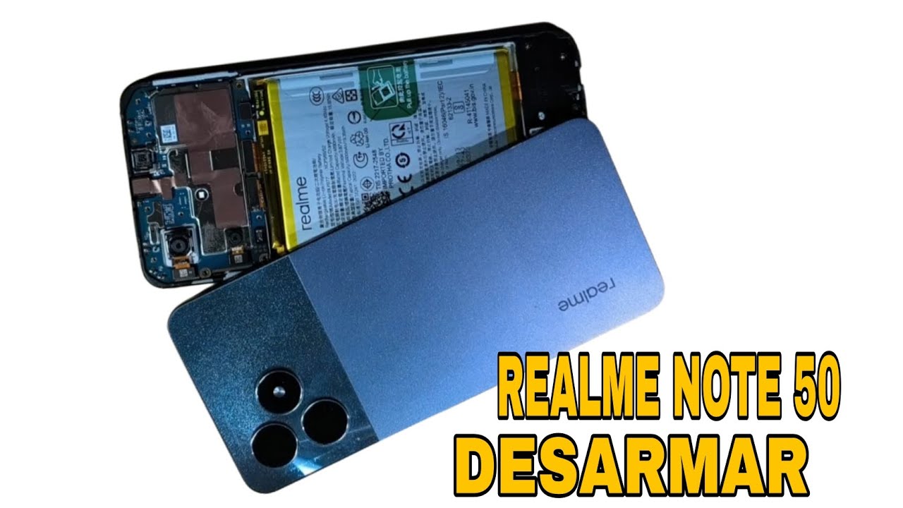 Desmontaje REALME Note 50 | Destapar, Abrir REALME Note 50 
