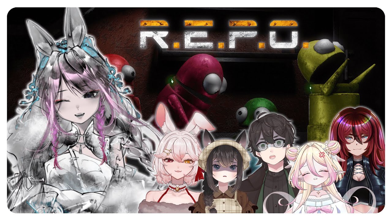 【R.E.P.O.】 3 bunnies, 1 elf, 1 vampire, and 1 unc collab?!