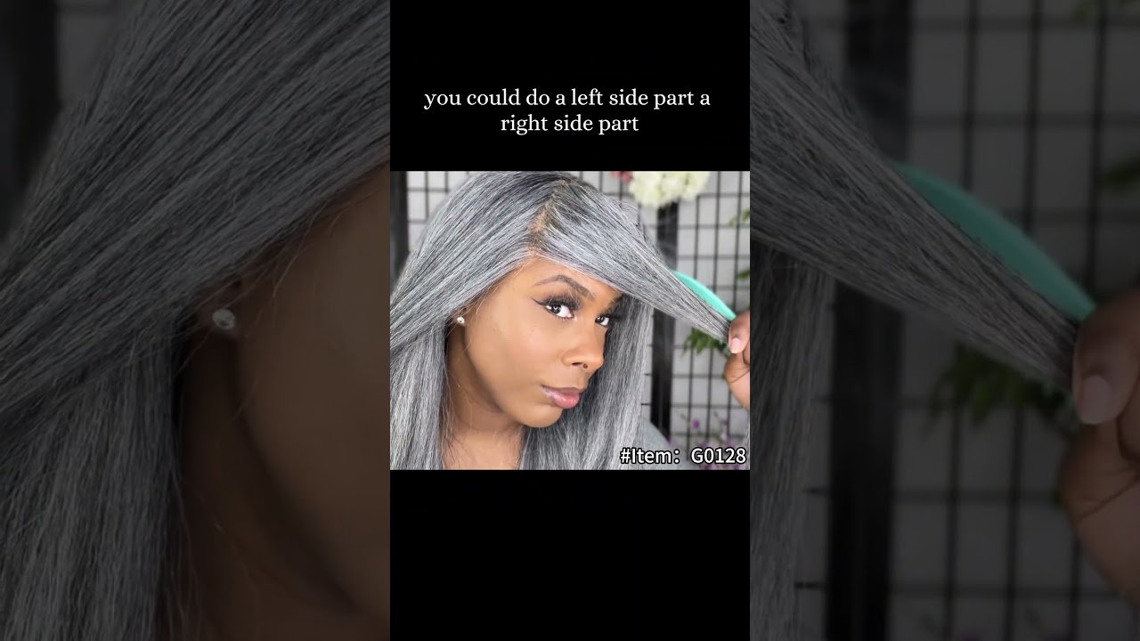 The must try of 2025! Standard salt pepper gray color human hair wig for mature ladies #soulladywigs