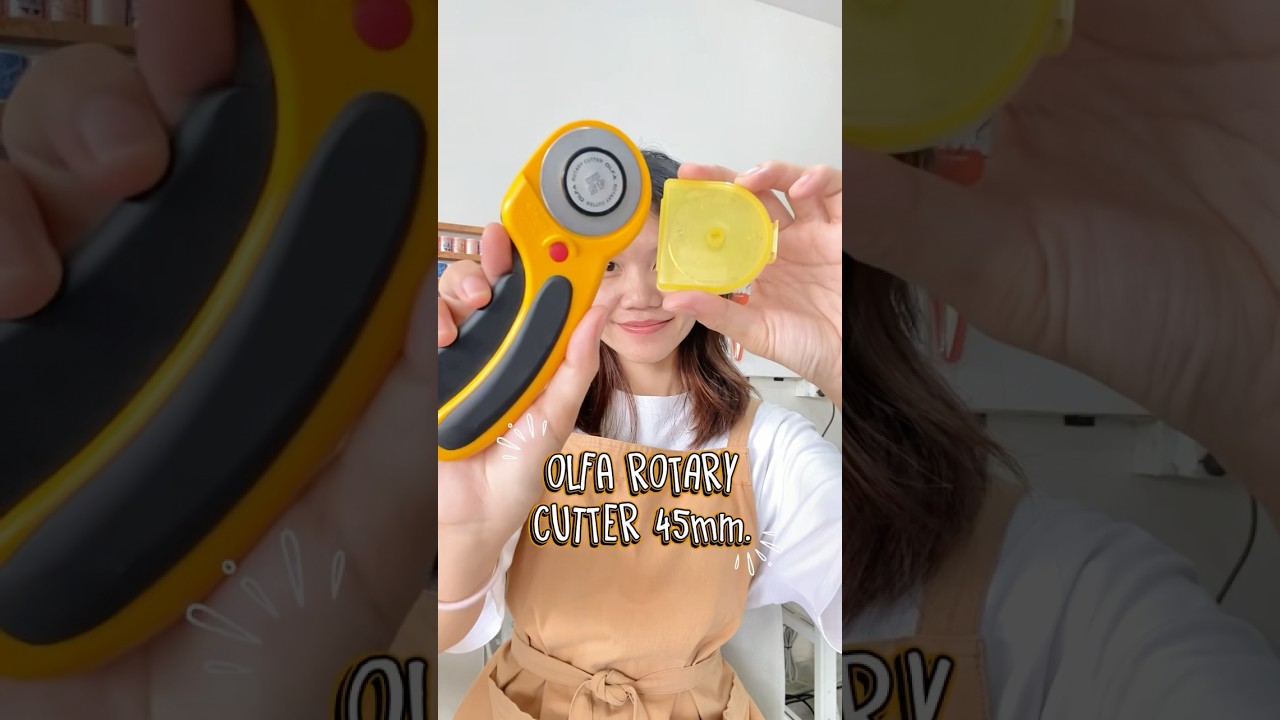 Review: OLFA Rotary cutter 45mm. #rotary #fabriccutting #sewing #handmade