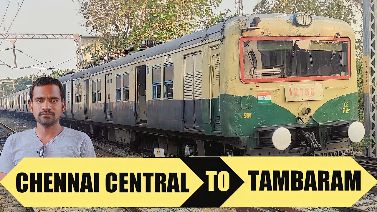Chennai central to tambaram local train travel😊santali vlog//shyam hembram//new video.