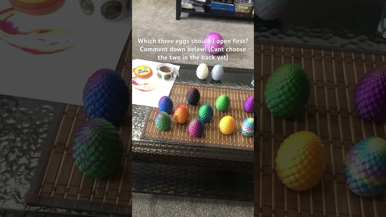 Opening one 3D printed dragon egg for every 10 subscribers!