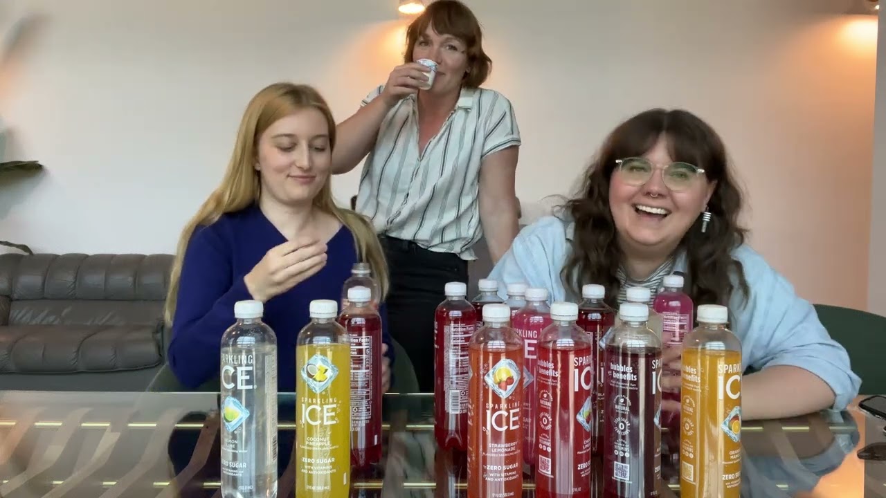 Trying Sparkling Ice For The First Time - Sparkling Ice Taste Test (Unedited) | Sporked