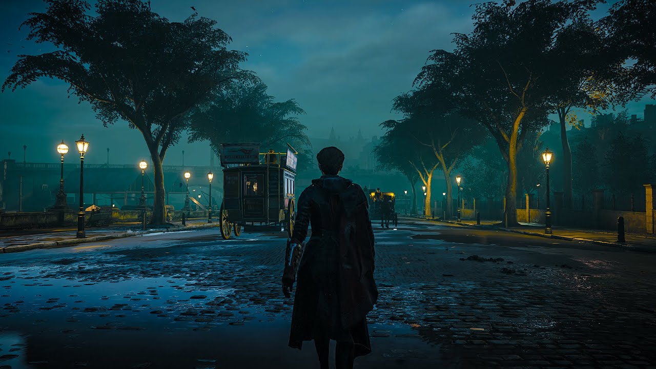 Walking at Night in London 1868