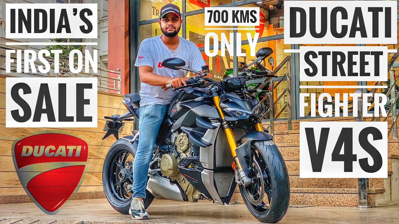 India's First Ducati StreetFighter V4S on Sale|First in India|Less Driven |Fastest Street Legal Bike