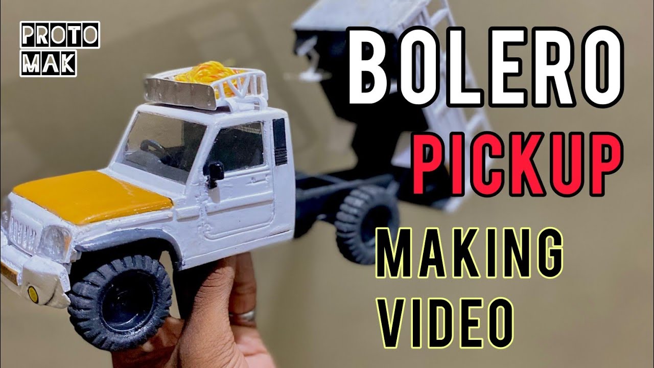 Miniature Bolero pickup making | Hand made | in malayalam |