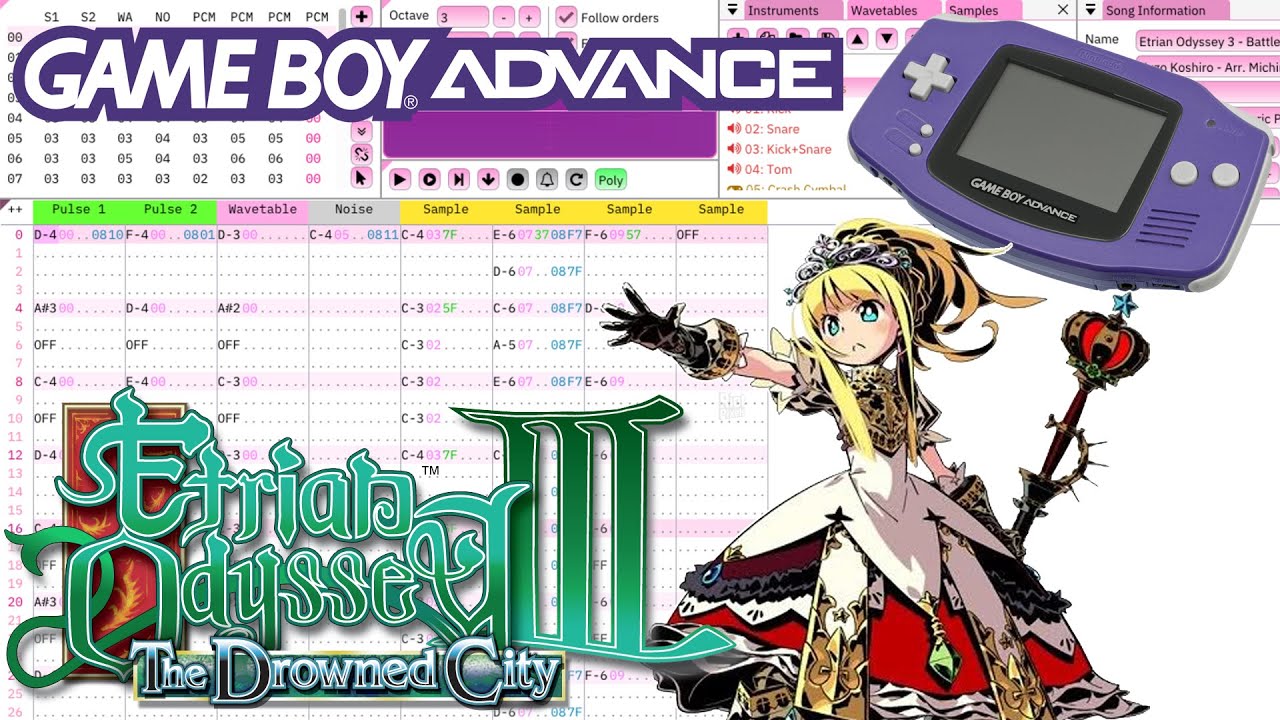 【DS】Etrian Odyssey III - The First Campaign - GBA Cover【Furnace Tracker】