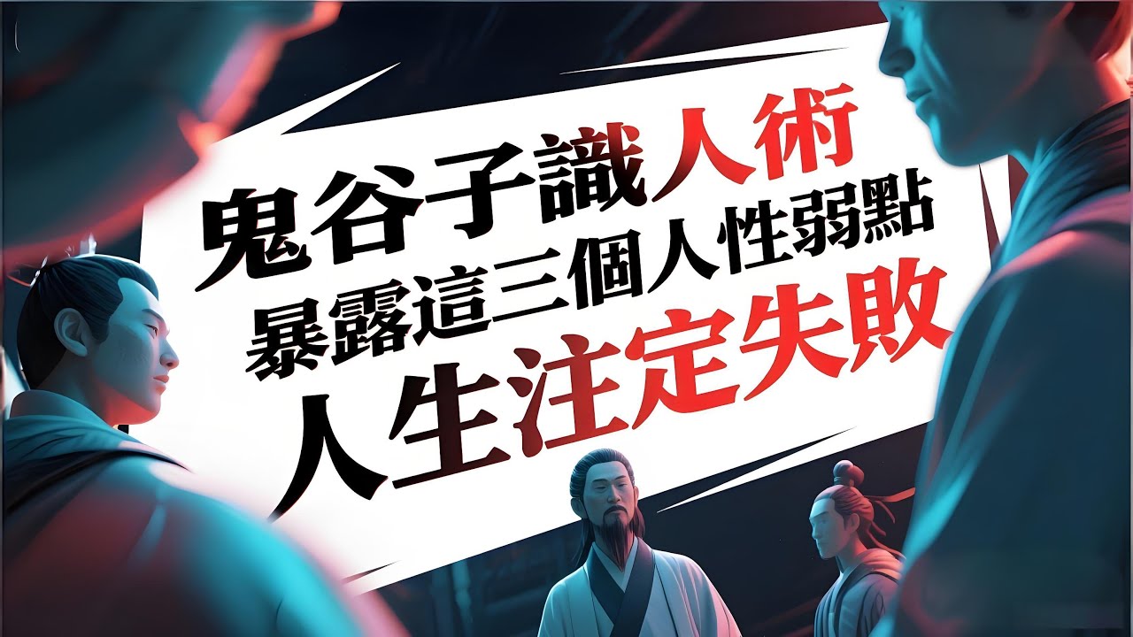 鬼谷子識人術：暴露這三個人性弱點，人生註定失敗！#為人處世 #自我提升 #生活感悟