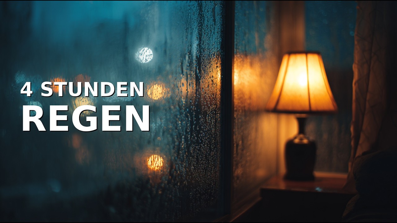 4 Stunden Regen im Schlafzimmer 🌧 Geräusche zum Einschlafen & Entspannen