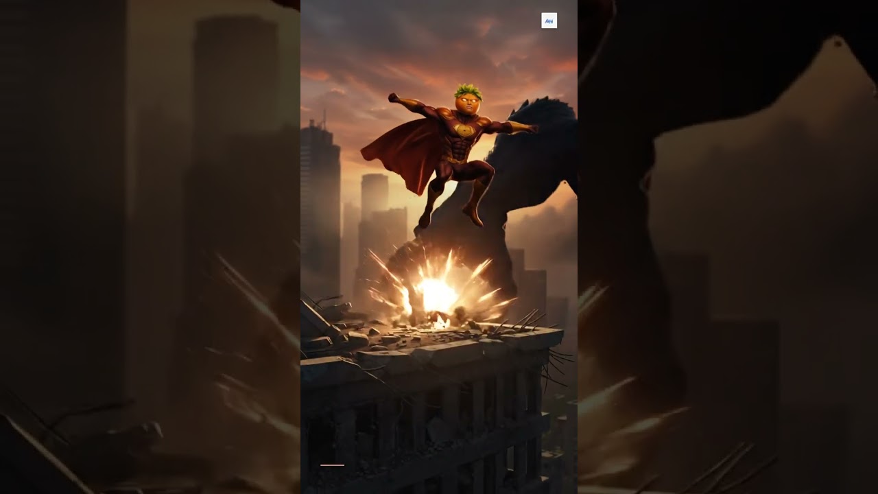 Orangeman vs The Giant Monster | Saving the City 🍊🔥