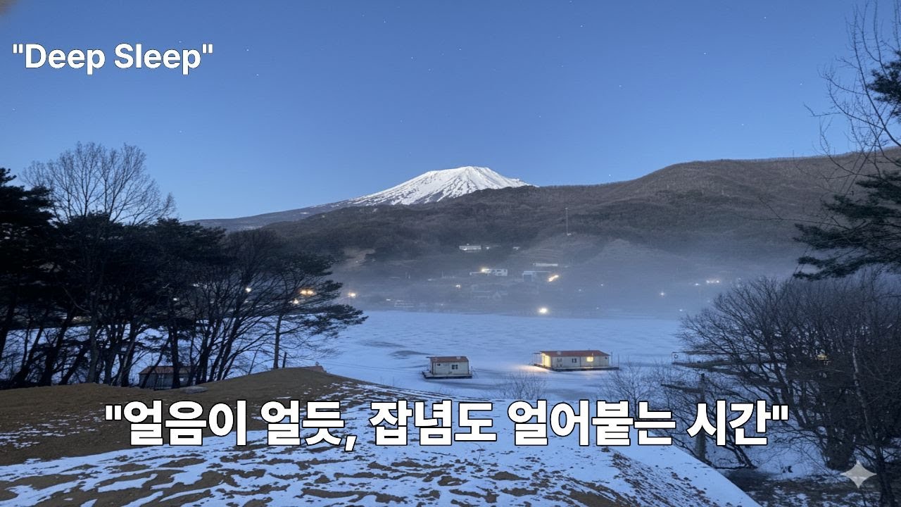 겨울! 차갑지만 시원한 호수의 빙결