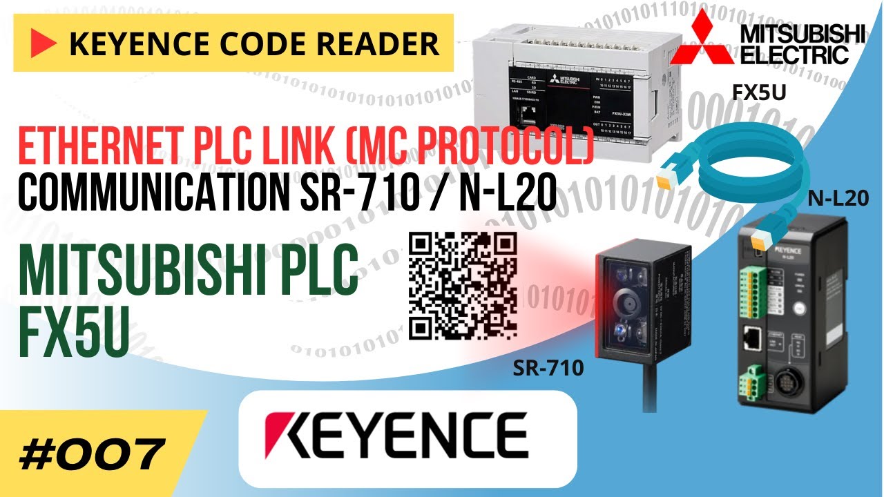 How to Setting EtherNet PLC Link (MC Protocol) Communication N L20 (SR-710) with Mitsubishi PLC FX5U