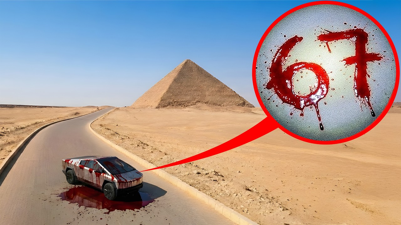 Если ты увидишь КРОВЬ на Cybertruck в пустыне, БЕГИ! (это небезопасно)
