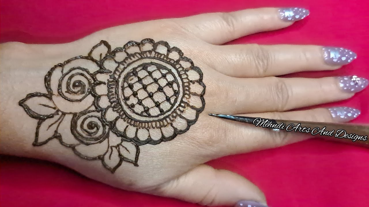 New Stylish Back Hand Mehndi Design | Easy Mehndi Design | Mehndi Ka Design |Mehndi Arts And Designs