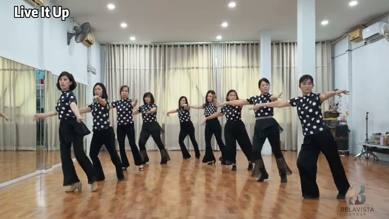 Live It Up l Improver Level l Choreo: Ernie Yin (INA) l Belavista Class l Line Dance 