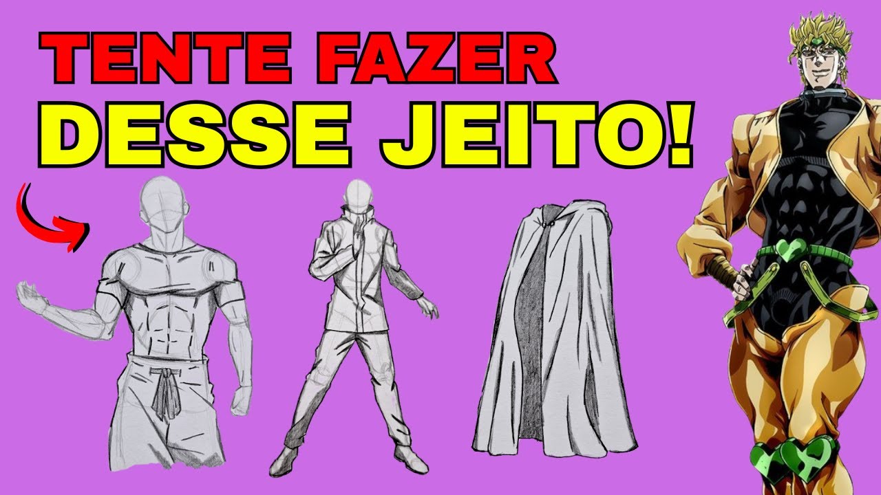 Como Desenhar Roupas em Personagens de Anime!