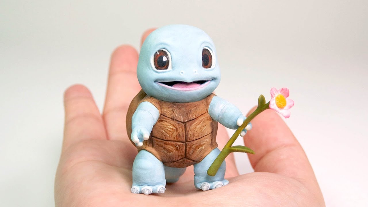 [띠부] Pokemon Detective Pikachu 'Squirtle' _ DIY Polymer Clay Tutorial / 폴리머클레이로 꼬부기 만들기 (ENG SUB)