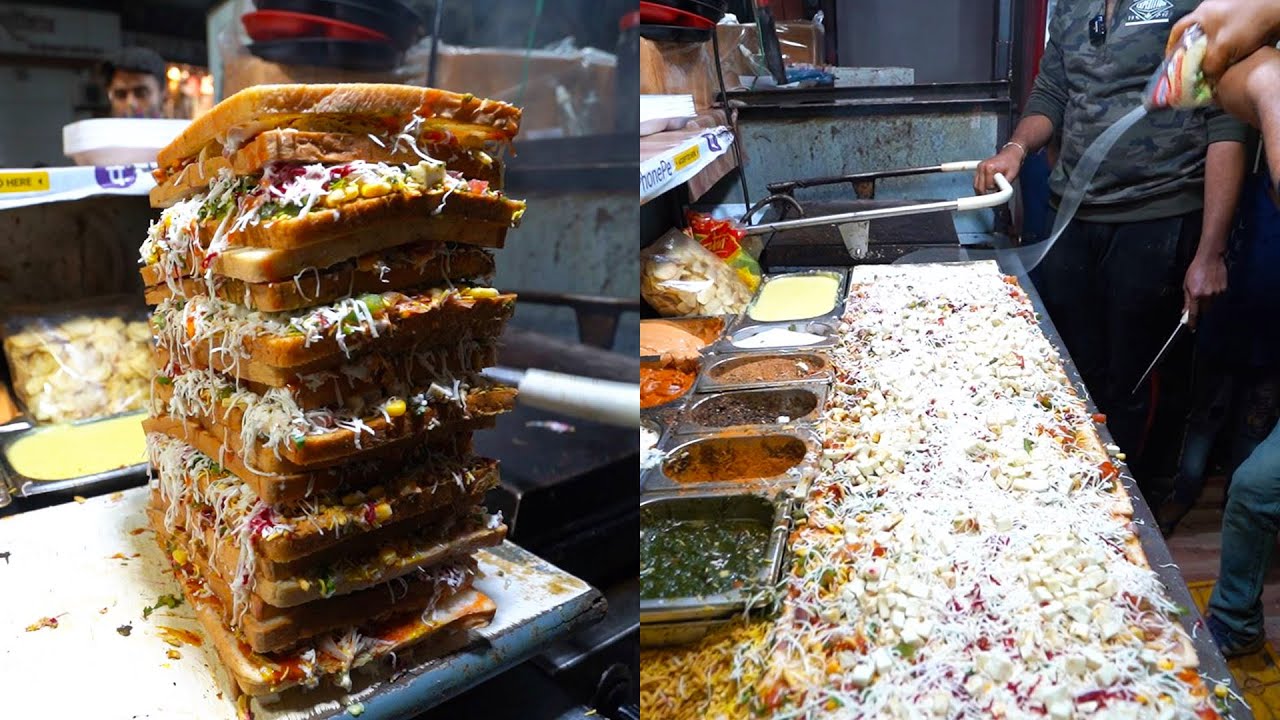 Indore Biggest Sandwich Only Rs. 150/- l Cheapest Sandwich l Indore Street Food