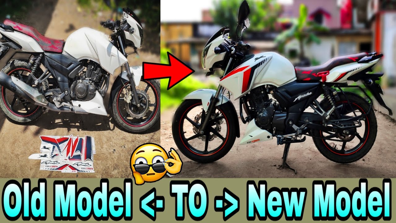 Потрясающая модификация Apache RTR 160 2v bs6 | Наклейка Apache RTR: модификация старой модели на...
