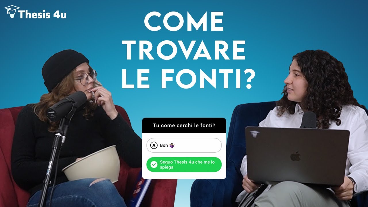 Come trovare le FONTI per la TESI di laurea: metodi infallibili