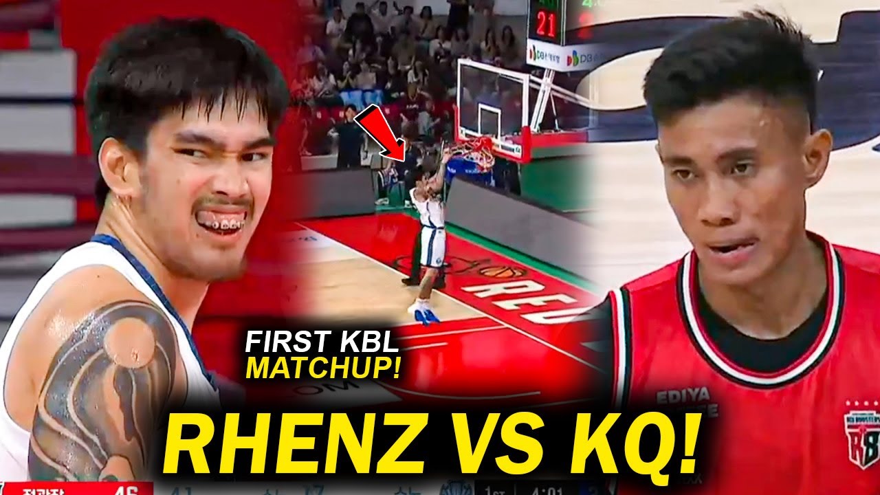 Rhenz Abando vs Kevin Quiambao! First KBL Matchup! Nakipagpisikalan si Rhenz! Slamdunk ni KQ!