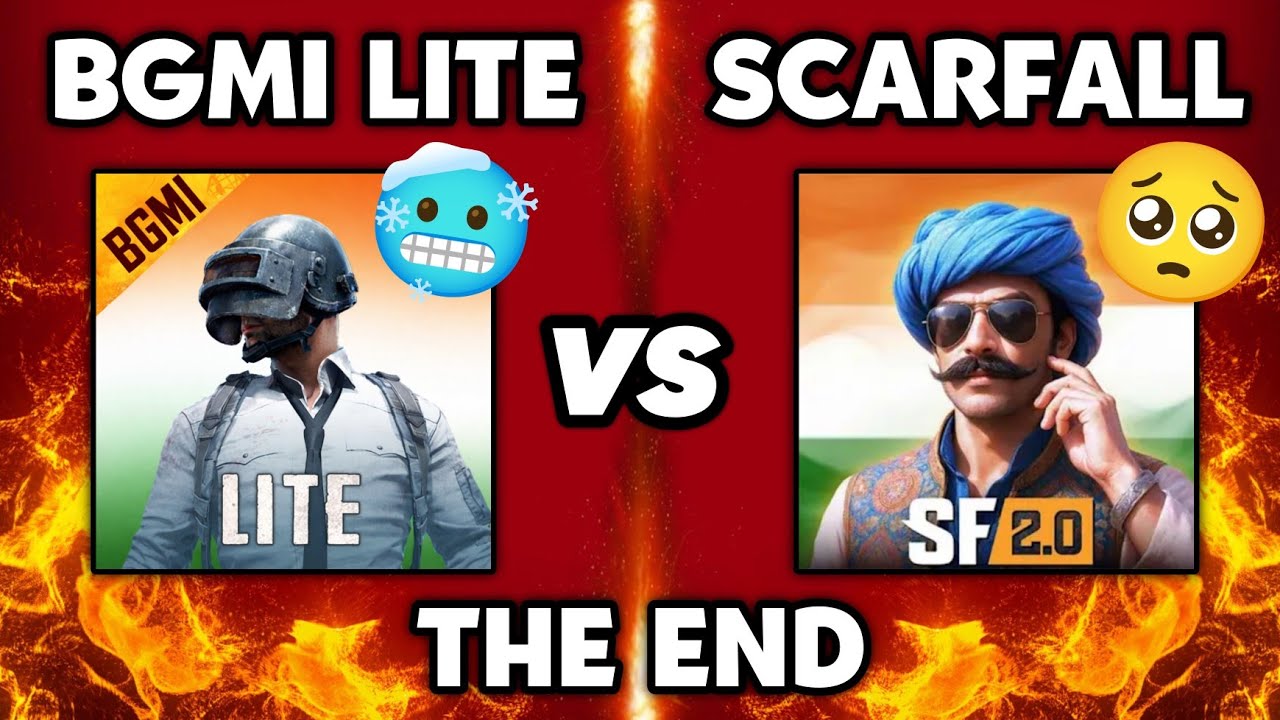 BGMI LITE🥶 vs SCARFALL🥺 THE END OF BGMI LITE HATERS 💀