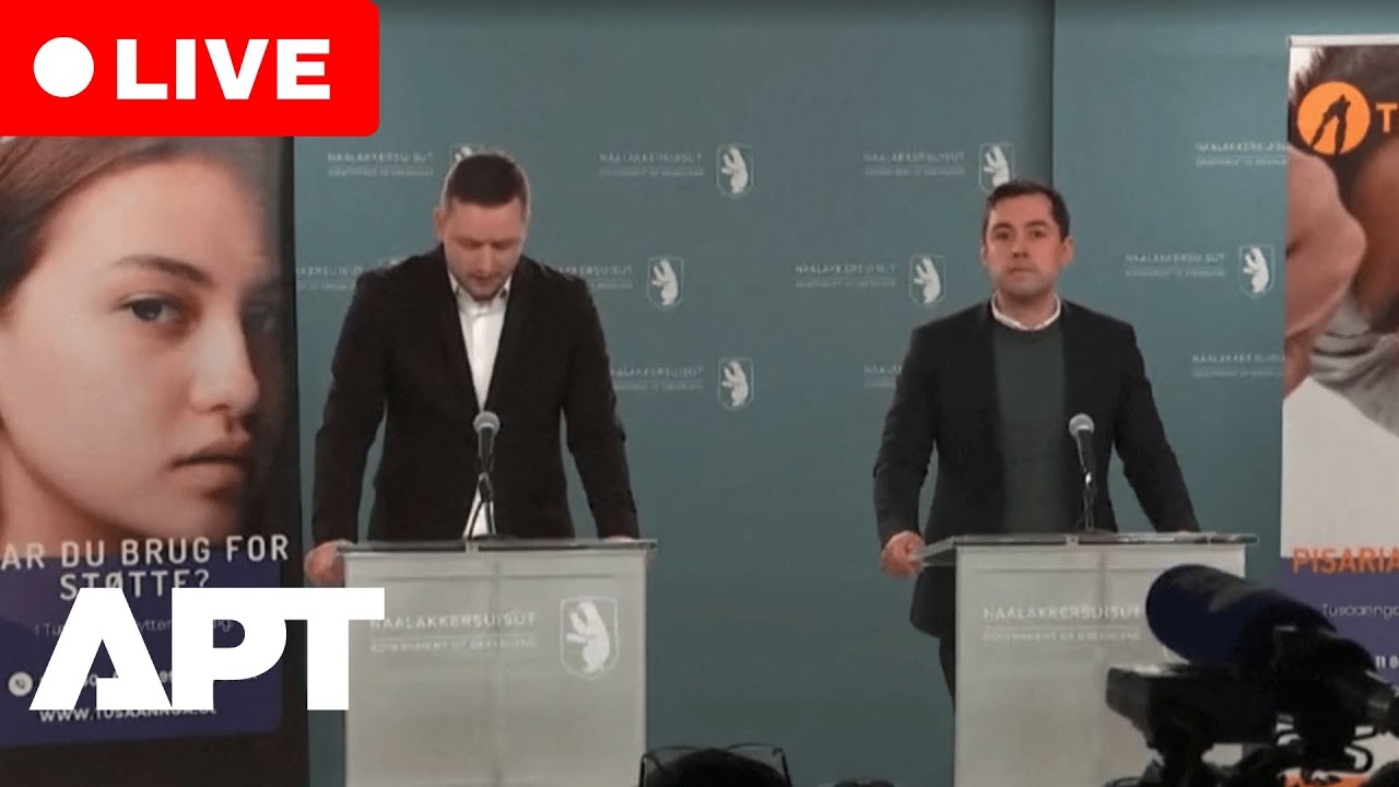 LIVE: Greenland PM Jens-Frederik Nielsen & Finance Minister Mute Egede Address “Current Situation”
