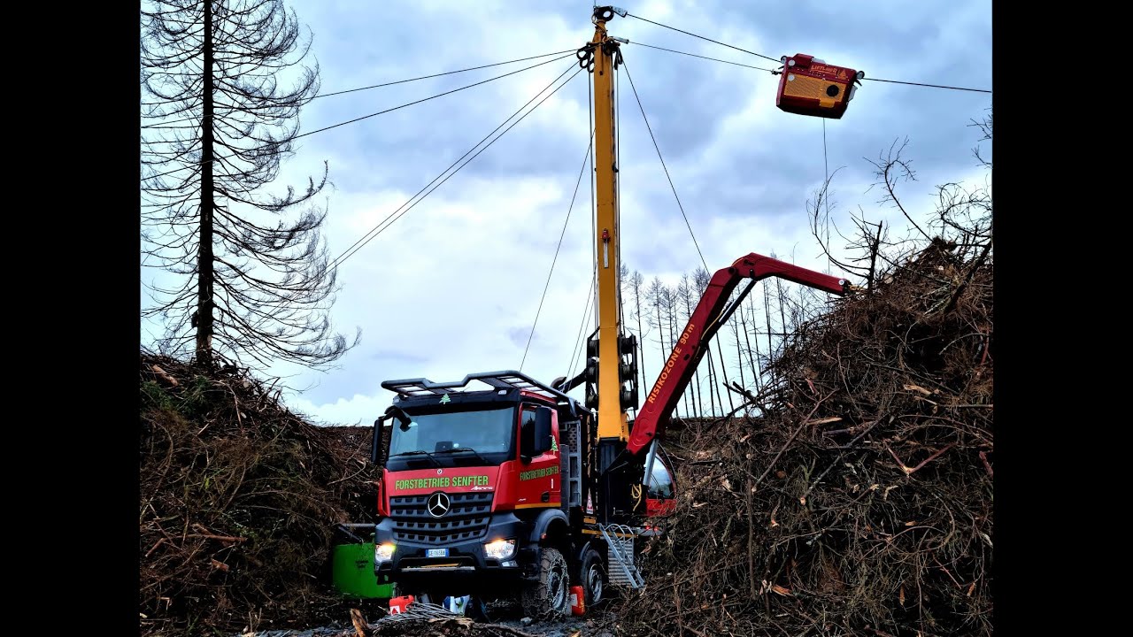 🌲*Mounty 5000* • Gebirgsharvester Konrad-Forsttechnik • Seilbahn • Forstbetrieb Senfter• Part-1🌲