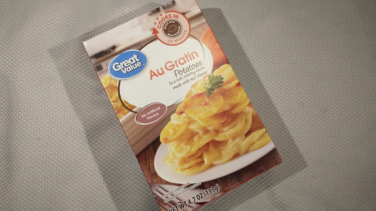 Making Great Value Al Gratin Potatoes Boxed Meals (Wal-Mart Brand)
