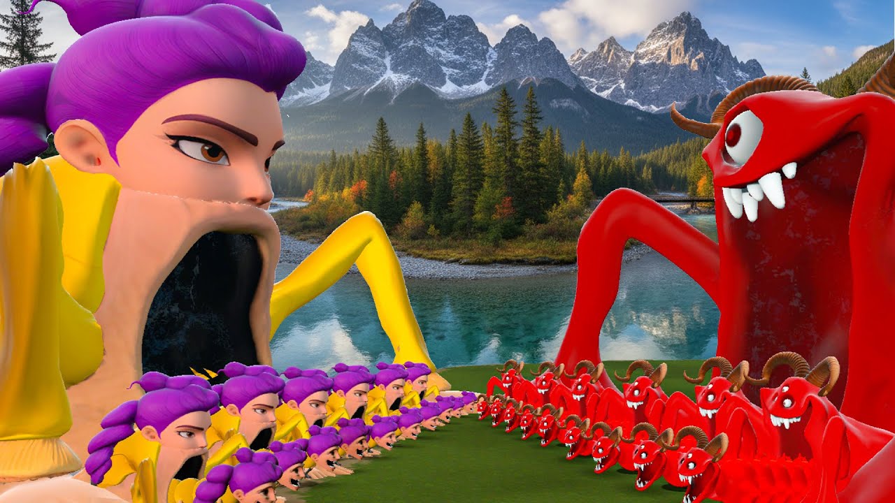 NEW RUMI K-POP DEMON HUNTERS FAMILY VS ALL ROBLOX HUNGRY WORM 3 SEA EATER In Garry's Mod Ep 1