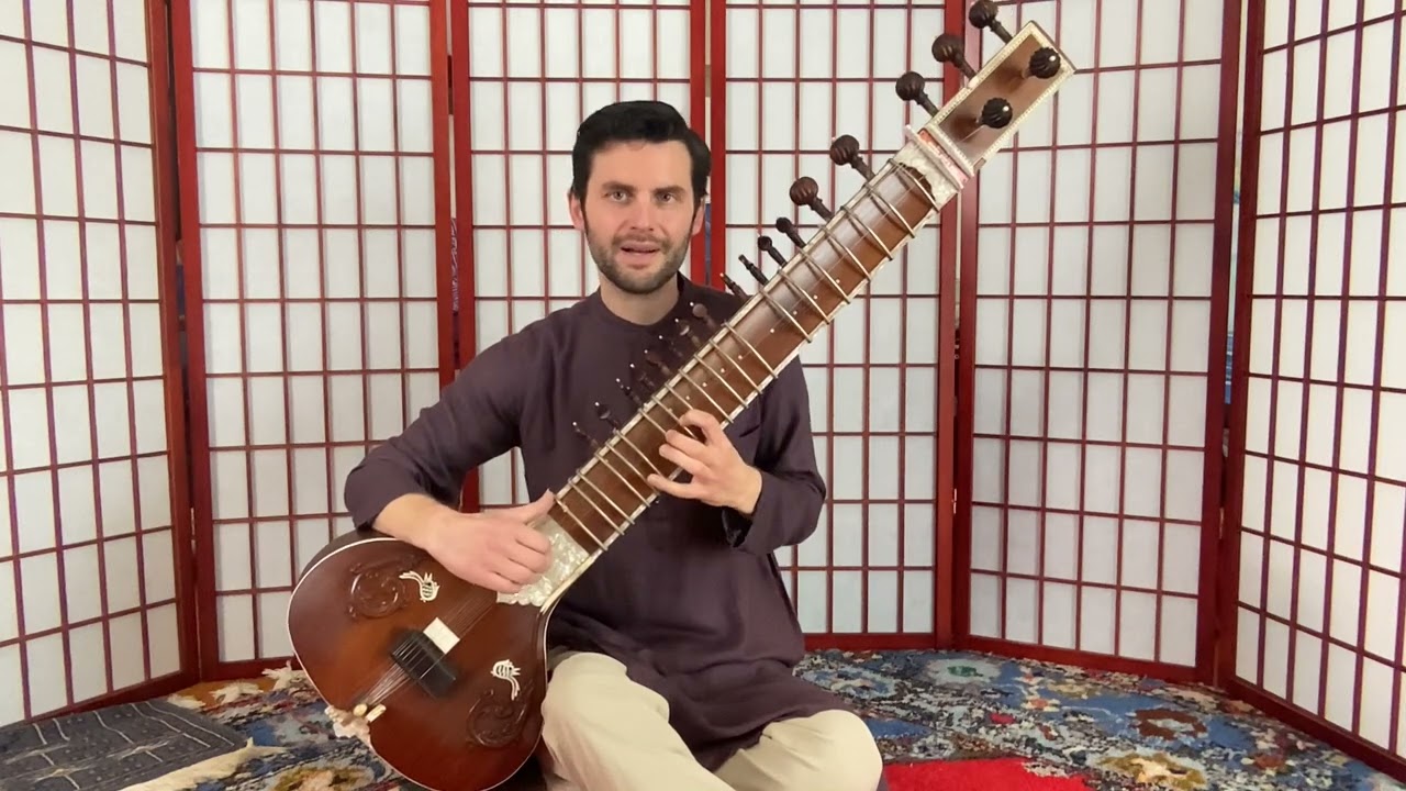Rag Asavari Sitar Class in C# Sargam in Teental #sitar #raga #indianclassicalmusic