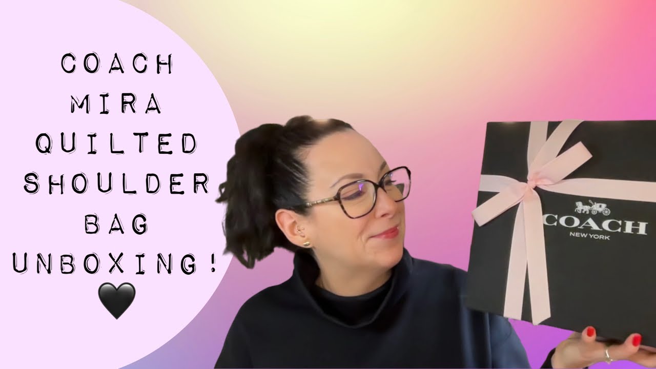 Coach Mira Quilted Shoulder Bag unboxing! 🖤 Absolute perfectness in an everyday bag! 🙌