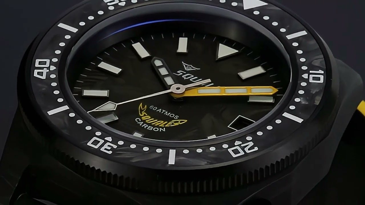Męski zegarek nurkowy Squale T-183 Forged Carbon