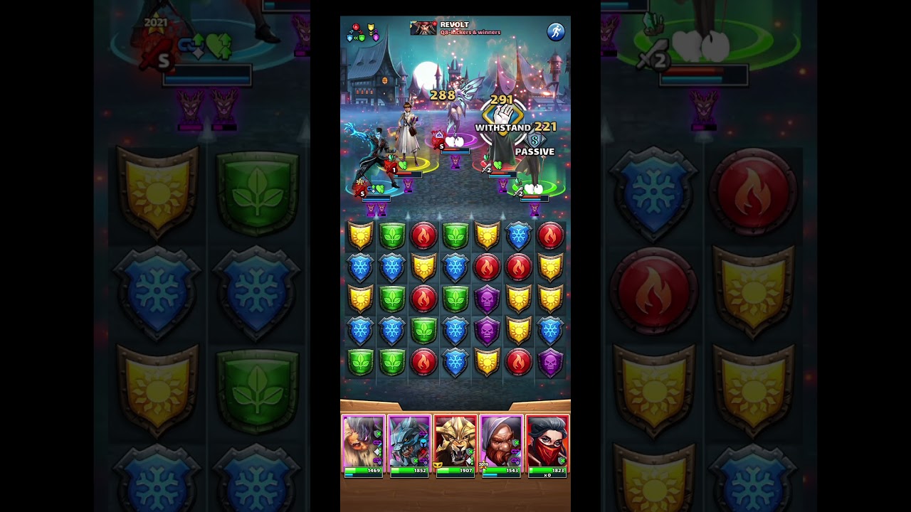 Empires and puzzles Raid attack with HOTM (Viscaro lvl70)