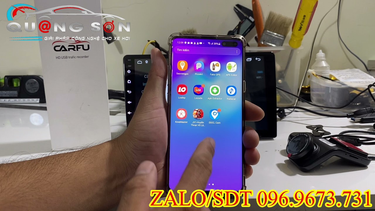 HƯỚNG DẪN CÀI ĐẶT CAMERA HÀNH TRÌNH TÍCH HỢP MÀN HÌNH DVD ANDROID CARFU X10 WIFI XEM TRÊN SMARTPHONE