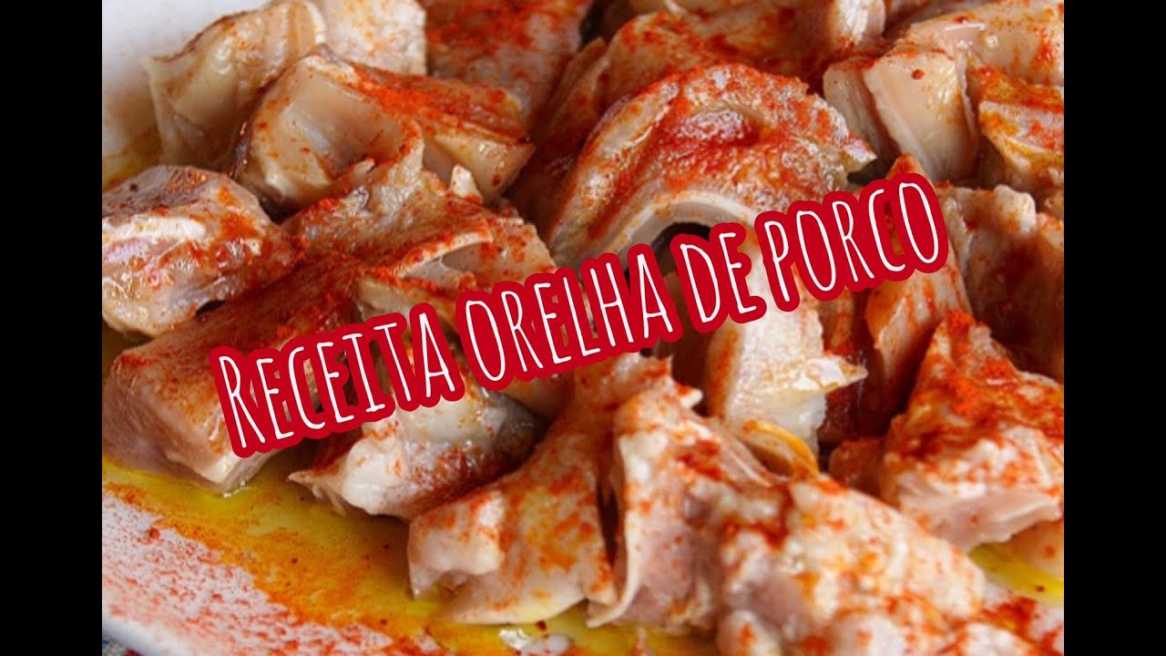 Receita facil Petisco de Orelha de porco