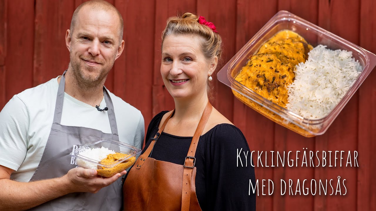 MATLÅDESÖNDAG: Kycklingfärsbiffar med dragonsås