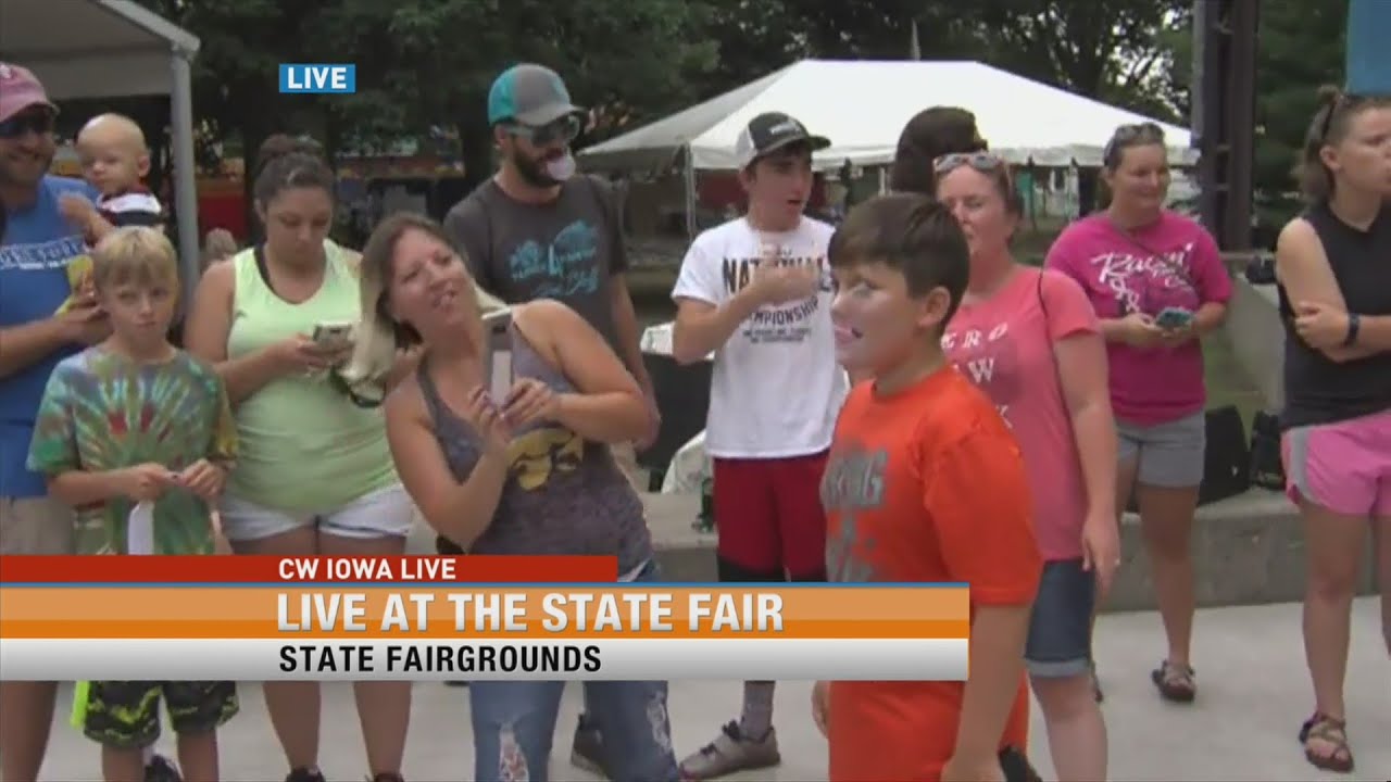 Bubble Gum Contest at the Iowa State Fair