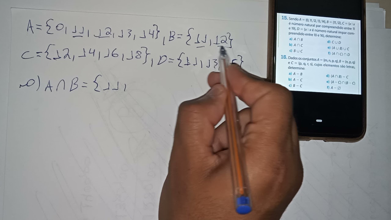 Sendo A={0,11,12,13,14}, B={11,12}, C={x/x é número natural par compreendido entre 11 e 19} ...