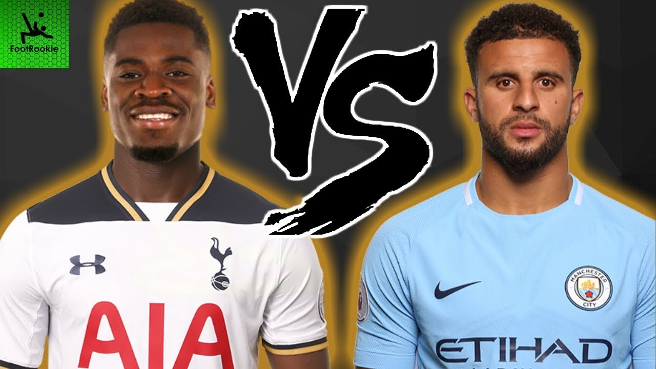 Serge Aurier vs Kyle Walker &bull; 2017 &bull; Tottenham vs Manchester City &bull; Battle of the Rivals