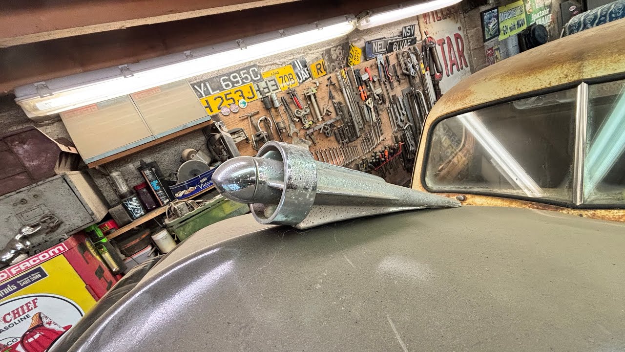 1949 Studebaker truck hot rod project front axle removal 