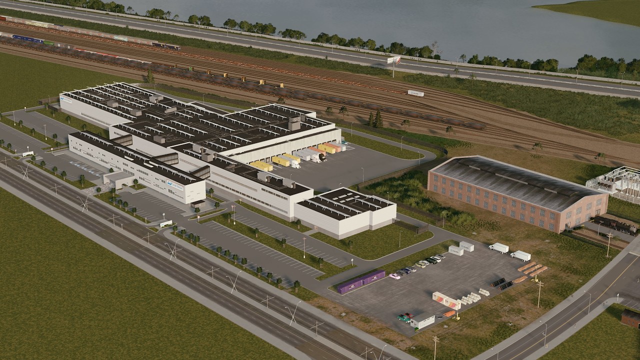 Revitalizing industrial land with a railroad museum and modern factory  | C:S1 Amaranth Bay #17