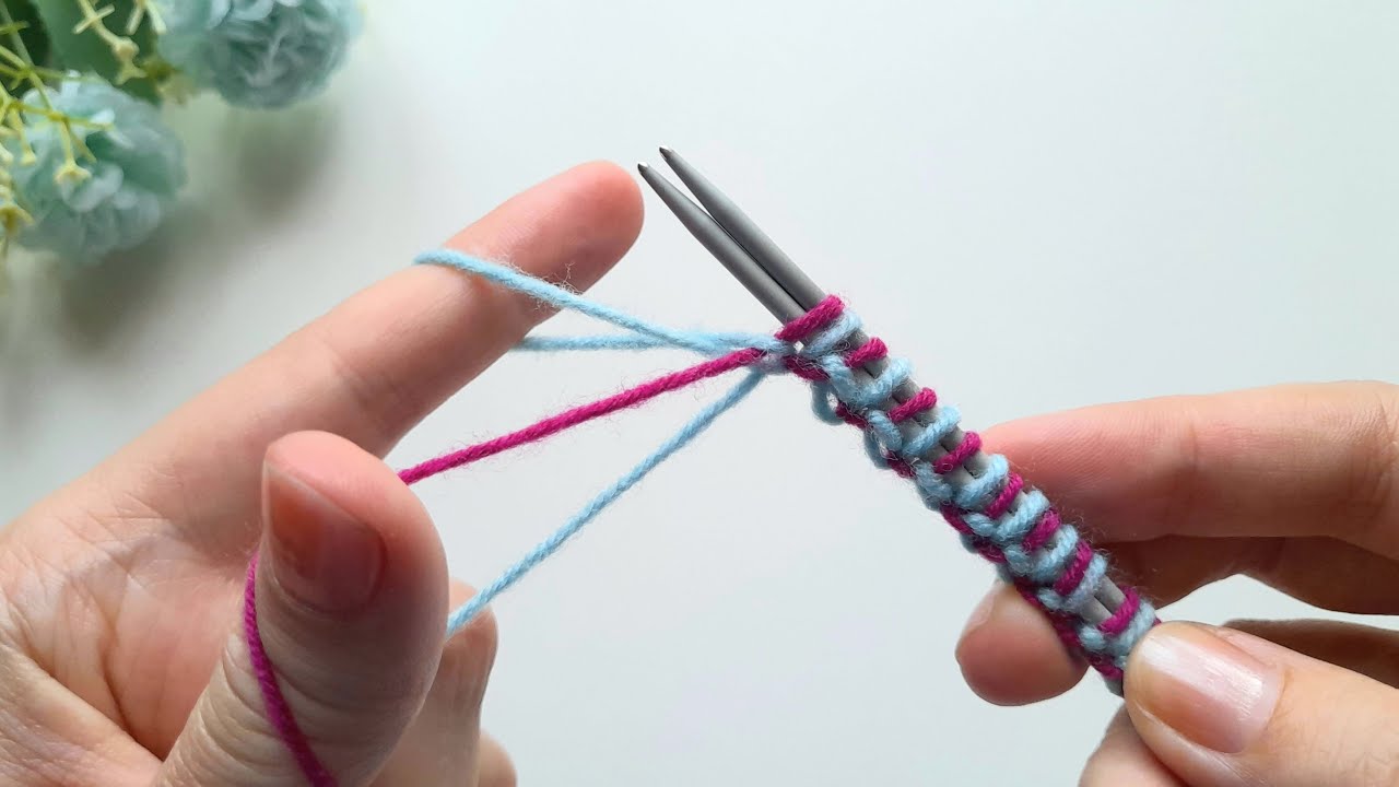 🧶 Double-Knitting-MAGIE – Zwei Farben, ein Stich, keine unsauberen Kanten!