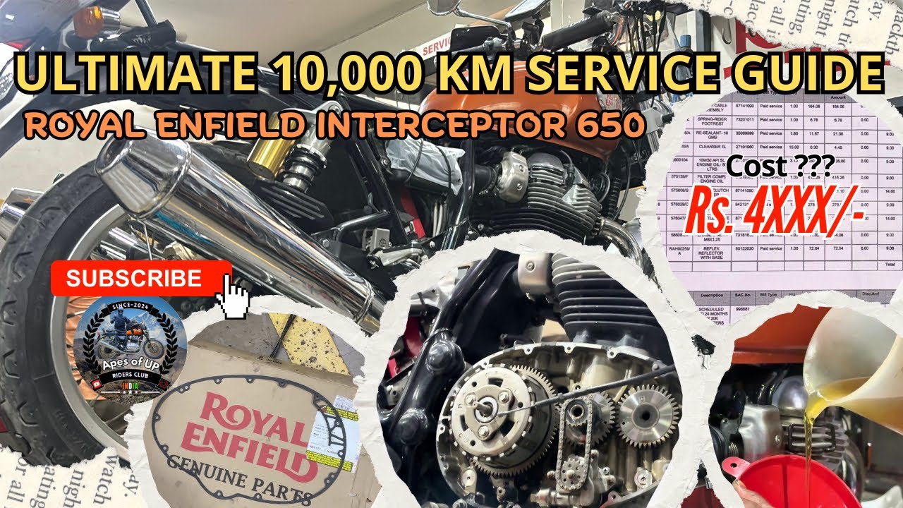 Ultimate 10,000 KM Service Guide : Royal Enfield Interceptor 650 | Parts, Prices & Tips!