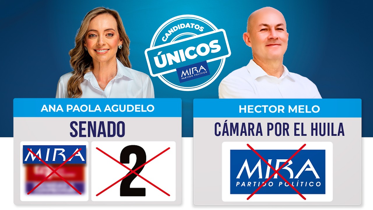 Cómo votar por los candidatos del Partido MIRA en Huila | 2 y MIRA