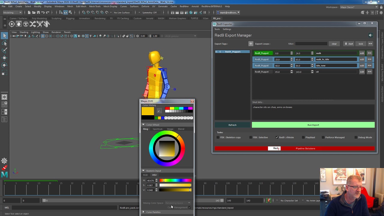 Red9 ProPack : Exporter Bookmarks, Maya 2020