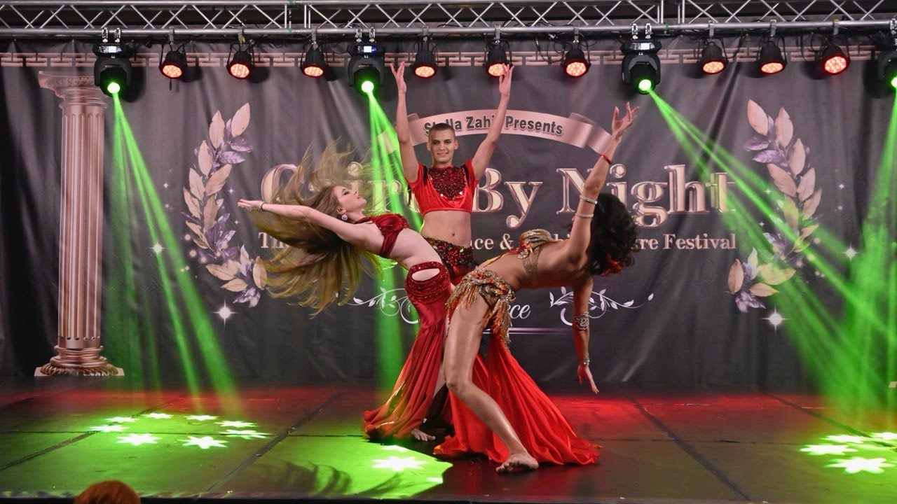 Drum solo trio at Cairo by Night Bellydance festival